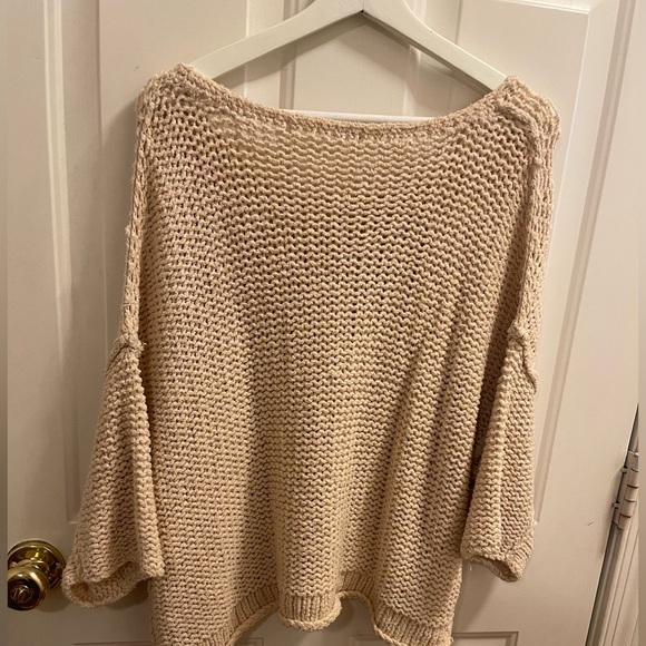 Free People Oversized Cropped Sweater - Picture 5 of 6